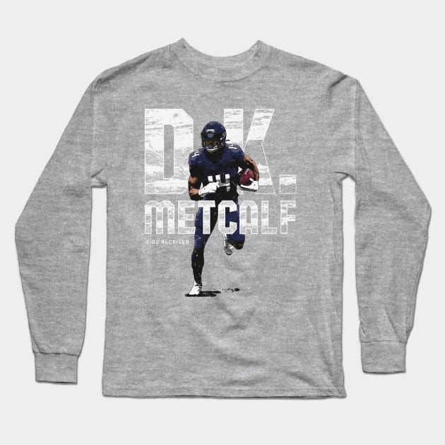 D.K. Metcalf Seattle Distress Long Sleeve T-Shirt by Buya_Hamkac